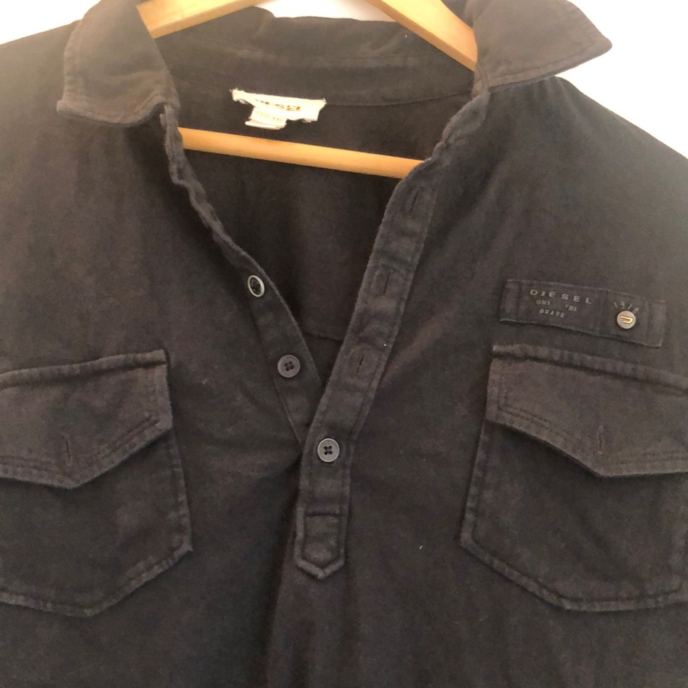 Diesel black polo men’s shirt